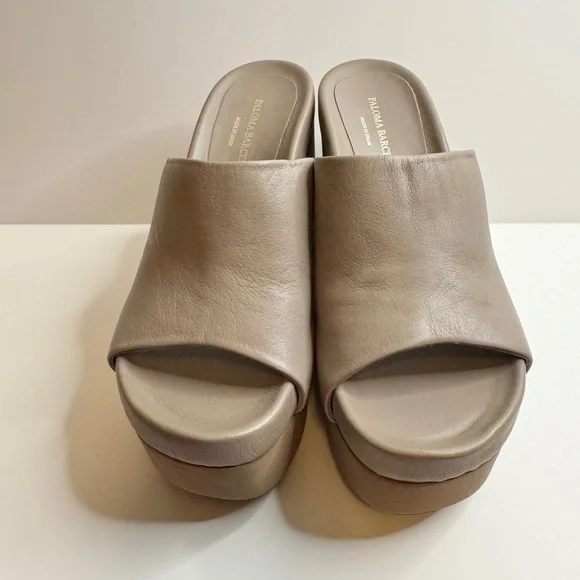 Paloma Barcelo Aliz Women's Tan Wedge Sandals. Size 37 - Picture 2 of 10